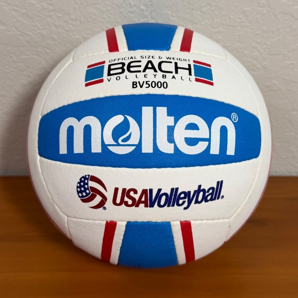 Molten BV5000 Elite Series Beach Volleyball USA Volleyball Official Blue/Red